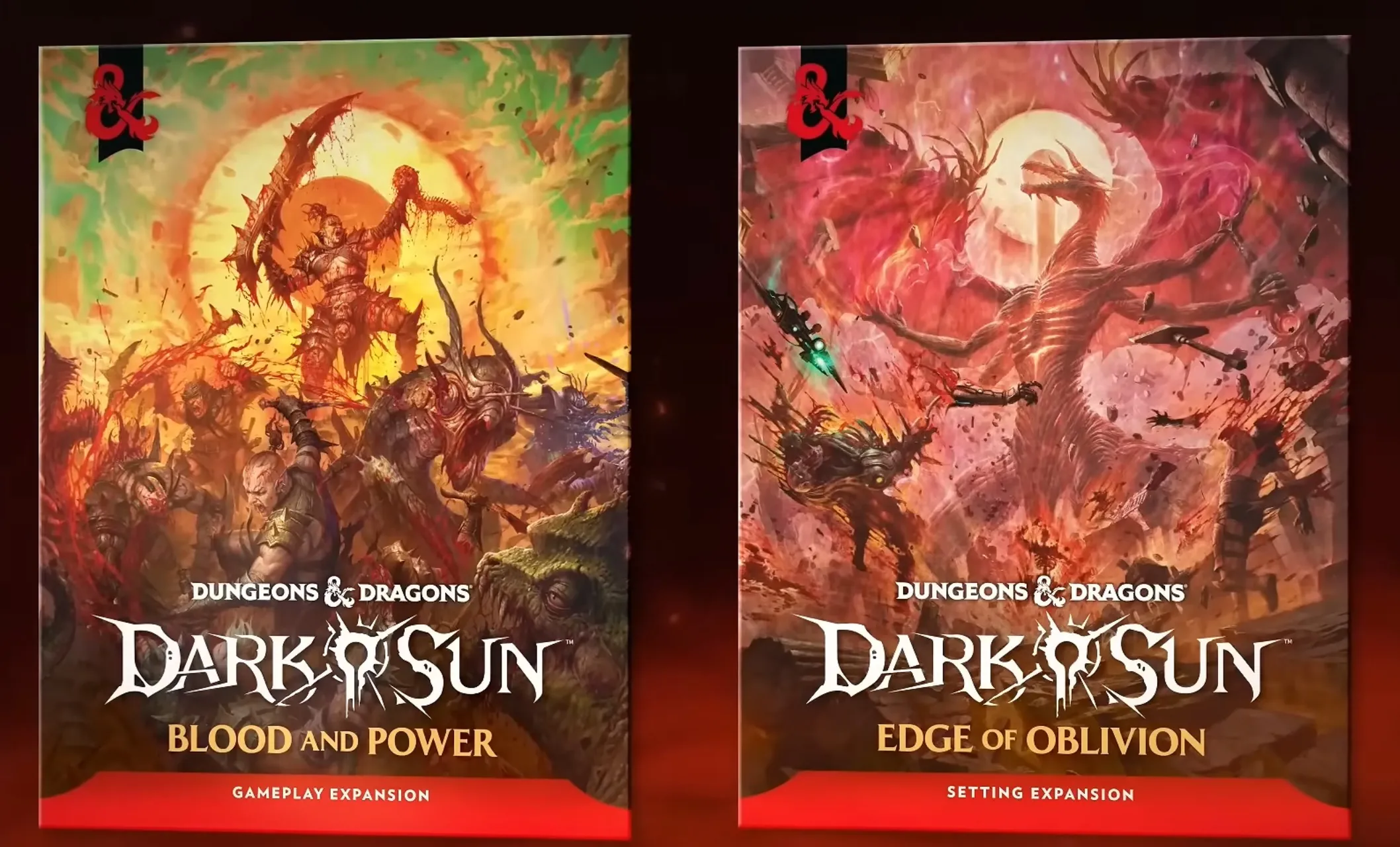 Dark Sun books and promotional material