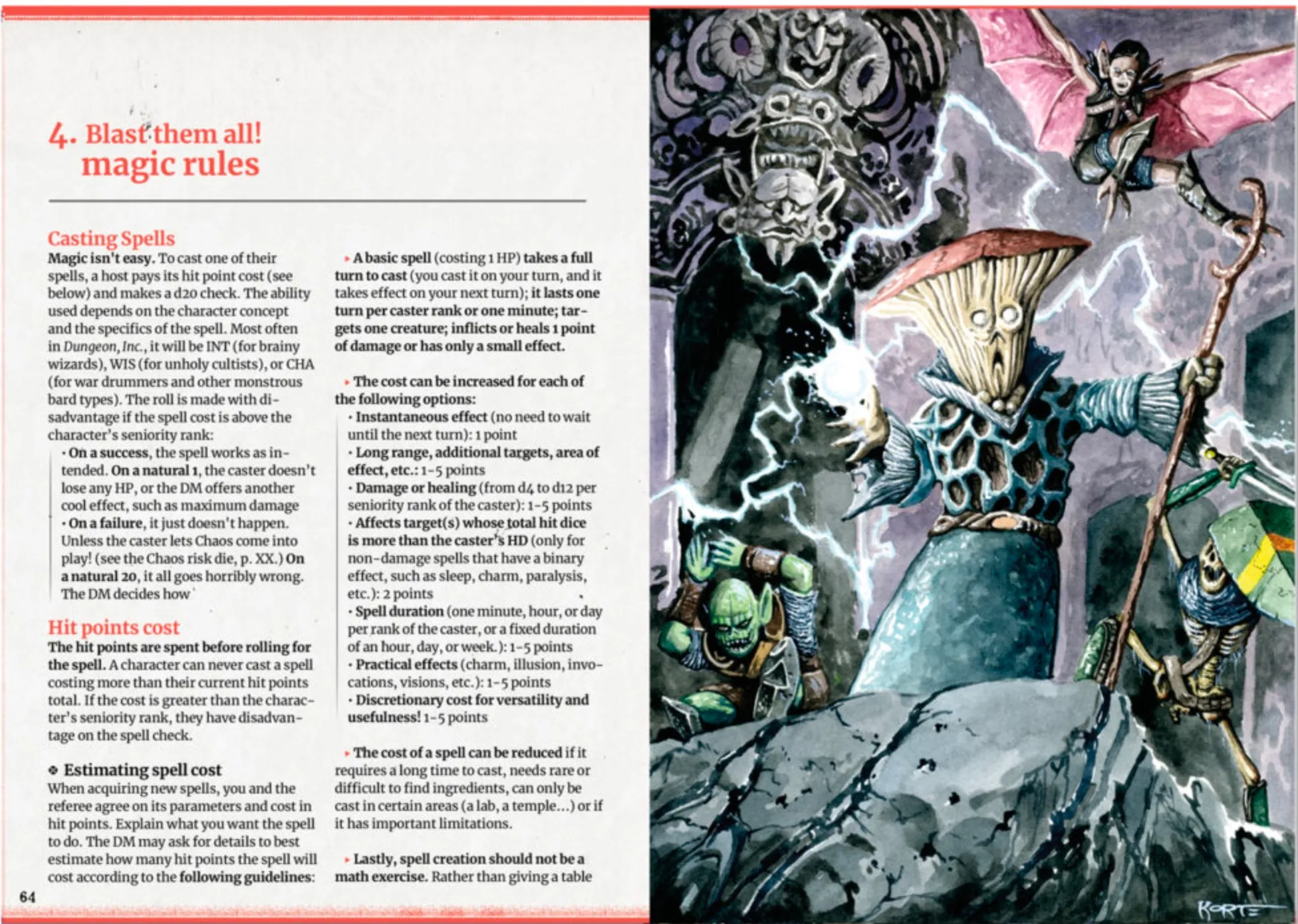 Another look at Dungeon Inc. interior pages and illustrations