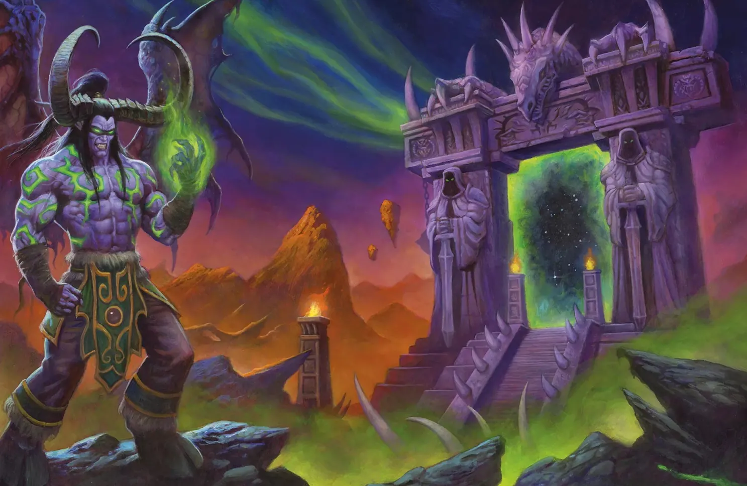 World of Warcraft artwork showing the world of Azeroth