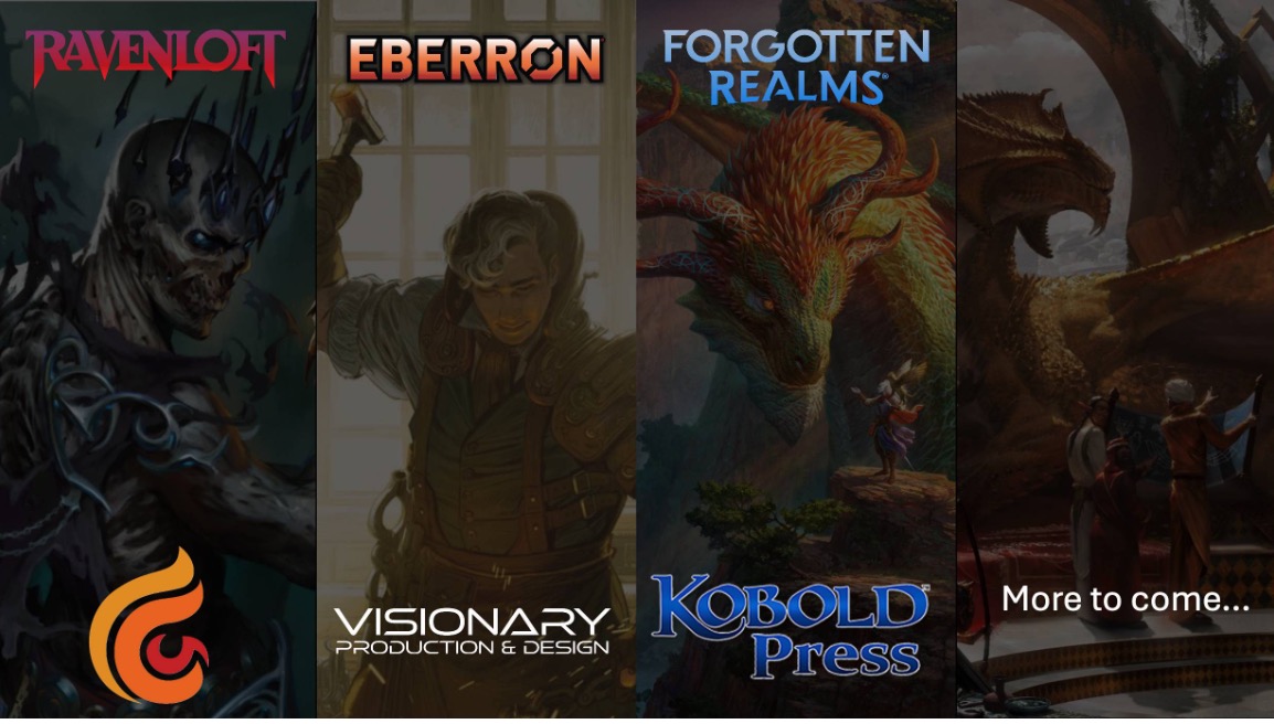 Third-party publishers supporting D&D settings